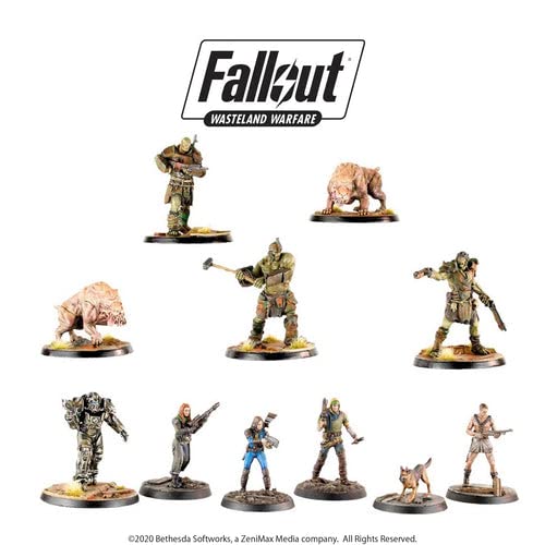 Modiphius Entertainment Fallout: Wasteland Warfare - Two Player Starter Strategy Boxed Board Game Ages 12 & Up (Officially Licensed Fallout Miniatures Game)