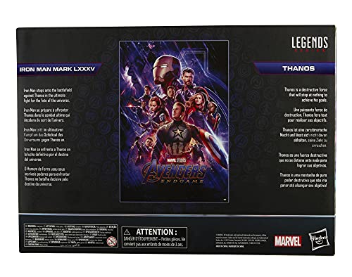 6" Scale Marvel Legends - 2 Pack Toy Iron Man Mark 85 vs. Thanos - Hasbro