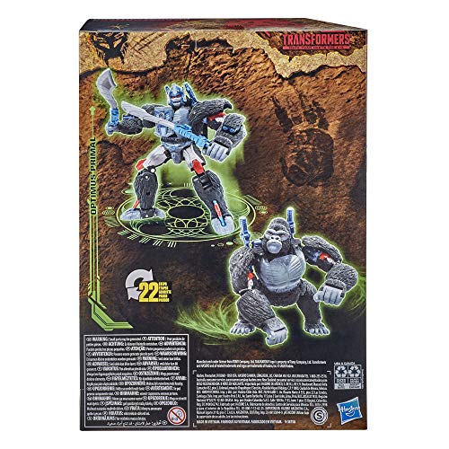 Transformers Toys Generations War for Cybertron: Kingdom Voyager WFC-K8 Optimus Primal Action Figure - Hasbro