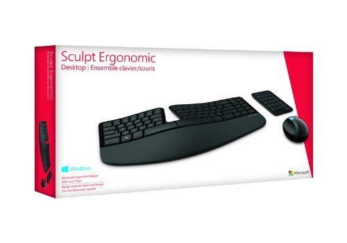 Microsoft Sculpt Ergonomic Desktop USB Port Keyboard and Mouse Combo (L5V-00002)