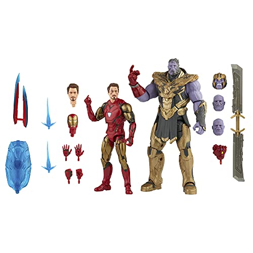 6" Scale Marvel Legends - 2 Pack Toy Iron Man Mark 85 vs. Thanos - Hasbro