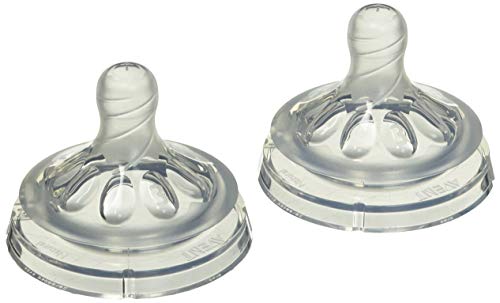 Philips Avent Natural Baby Bottle Medium Flow Nipple 3M+, One Size, 2 Count