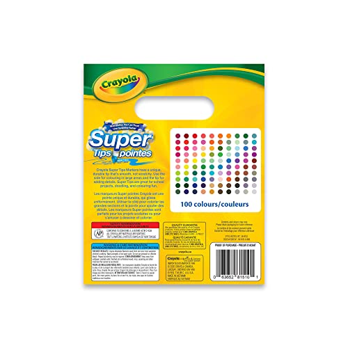 100-Pack Super Tips Washable Markers - Crayola