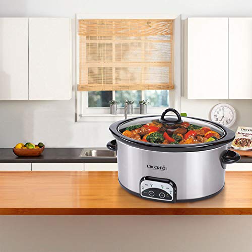 Crock-Pot 4-Quart Smart-Pot Programmable Slow Cooker, Silver