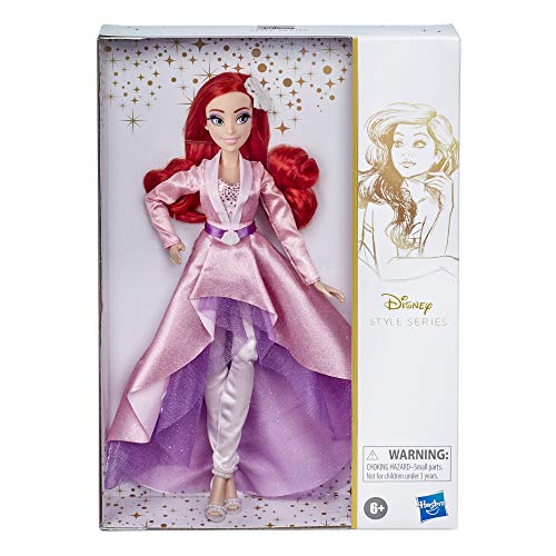 Disney Princess Style Series, Ariel Fashion Doll in a Modern Style with Earrings and Shoes. Collectable Doll for 6 Years and up