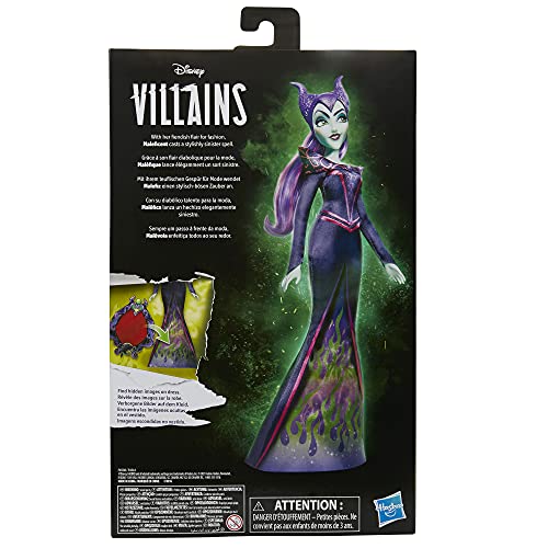 Disney Villains Maleficent Fashion Doll, Accessories and Removable Clothes, Disney Villains Toy for Kids 5 Years and Up