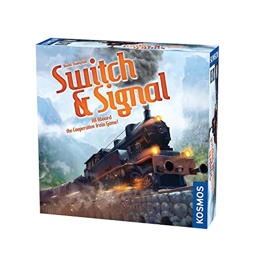 Switch & Signal | A Kosmos Game | Cooperative, Family-Friendly Strategy Train Game | Double-Sided Board | Travel Across Central Europe or North America | Game of The Year Recommended | 2-4 Players