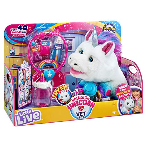 Rainglow Unicorn Vet Set - Little Live Pets