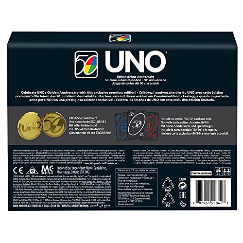 Special Edition UNO Card Game, 112 Cards for Collectors, Teen & Adult Game Night, Ages 7 Years & Older