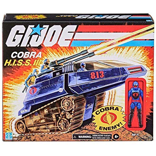 G.I. Joe Retro Collection Cobra H.I.S.S. III Toy Vehicle 3.75-Inch Rip It Action Figure